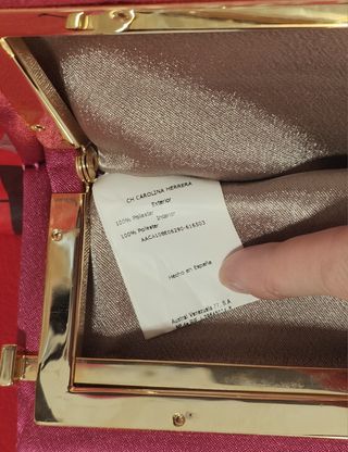 Bolso de mano fucsia . Carolina Herrera 