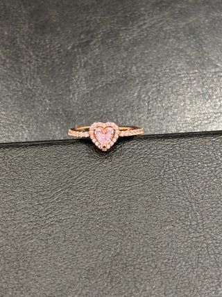 Anillo Pandora Corazón Rosa Oro