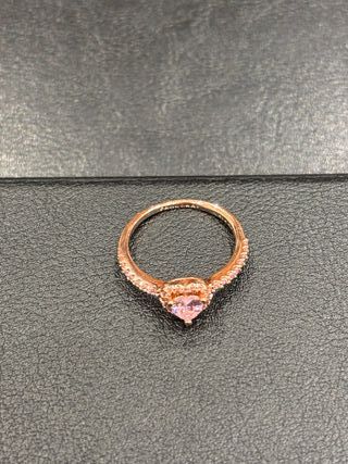 Anillo Pandora Corazón Rosa Oro