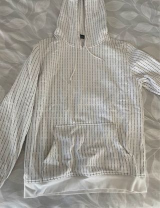 Sudadera Blanca Snipes Rayas