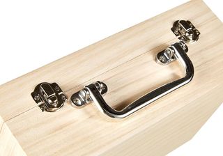 Rayher Maletín de madera, con asa y cierres, 25x16