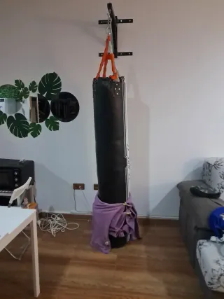 Saco de boxeo/Muay Thai con soporte