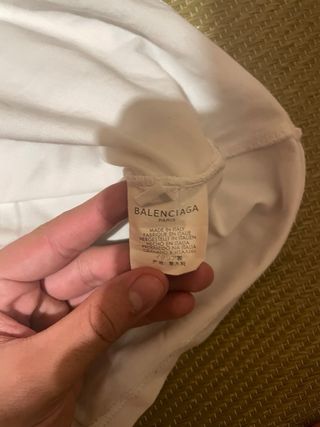 Camiseta Balenciaga Doble Estampado Talla M