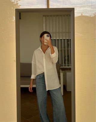 Camisa blanca oversize