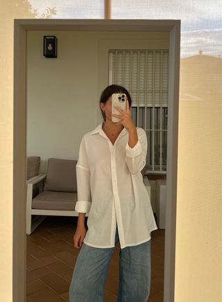 Camisa blanca oversize