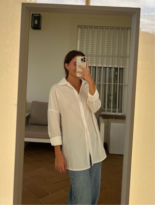 Camisa blanca oversize