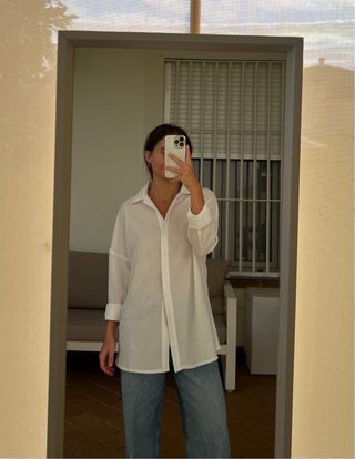 Camisa blanca oversize