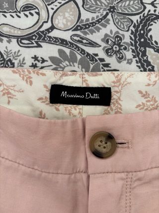 Pantalones Massimo Dutti Talla 44 Rosa
