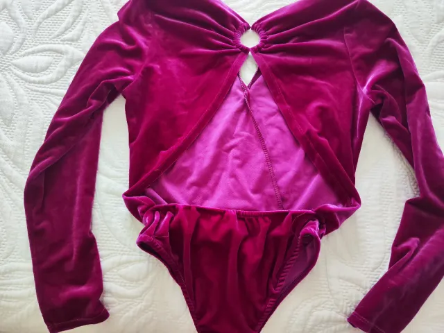 Body terciopelo espalda descubierta