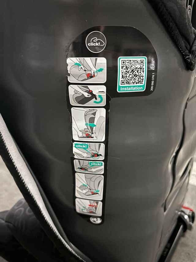 Silla de coche isofix Romer Negra 15-36 kg