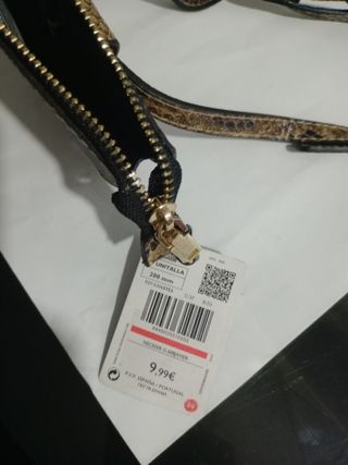 Riñonera Mango efecto piel serpiente