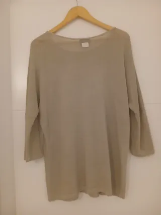 Camiseta beige talla única