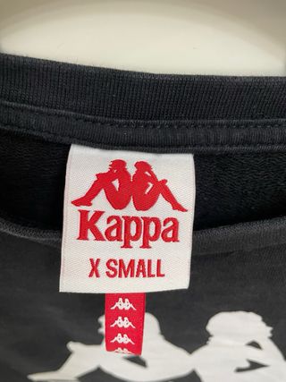Felpa girocollo Kappa nera