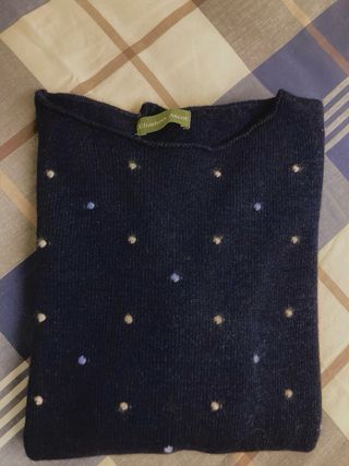 Maglioncino blu pois Elizabeth Ascot