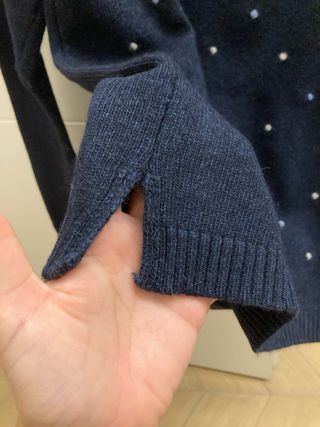 Maglioncino blu pois Elizabeth Ascot