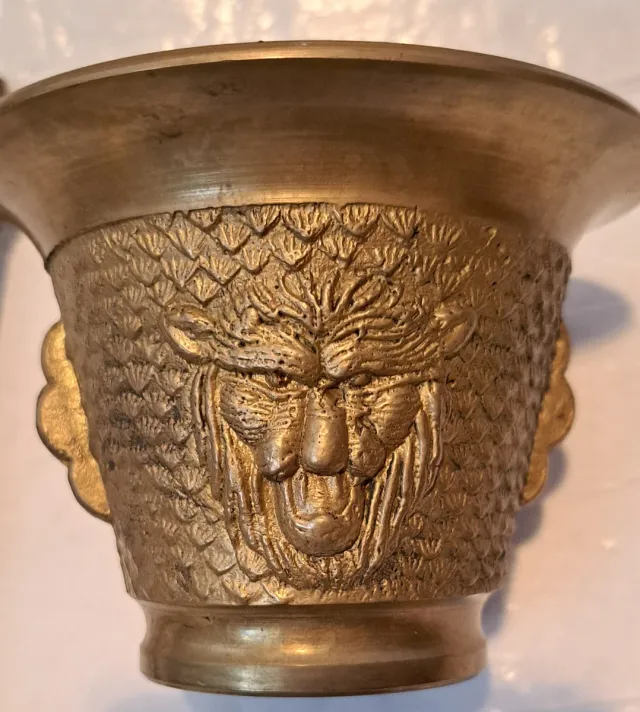 Mortero Vintage Dorado