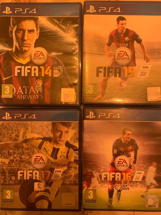 Pacchetto 4 giochi FIFA per PS4