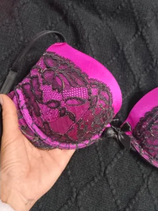 Sujetador Victoria's Secret 34B Morado Encaje