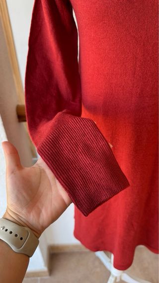 Vestido de punto rojo - XS