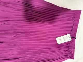 Falda Larga Plisada Morada