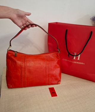 Bolso Piel Carolina Herrera Rojo