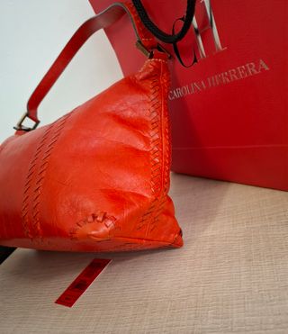 Bolso Piel Carolina Herrera Rojo