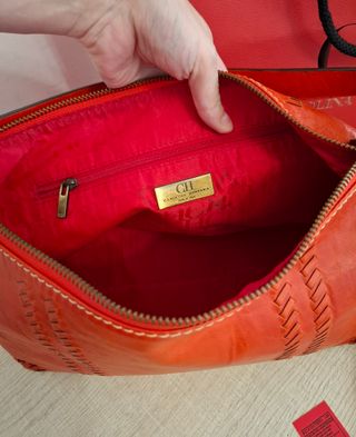 Bolso Piel Carolina Herrera Rojo
