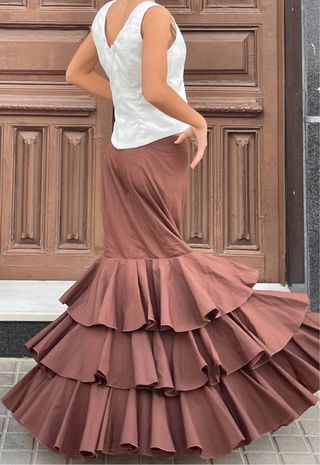 Traje Flamenca Talla 36-40 campero 