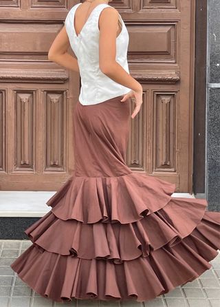 Traje Flamenca Talla 36-40 campero 