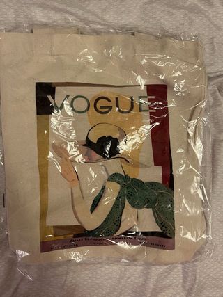 Bolso Tote Vogue Tela Beige