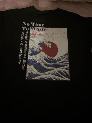 Camiseta Negra No Time To Waste