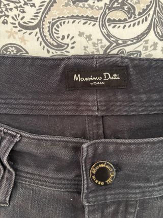 Pantalón Massimo Dutti Negro Talla 44