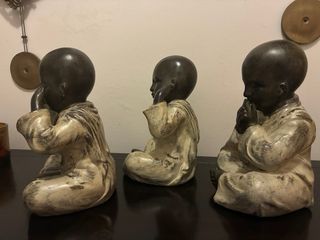 Set 3 Figuras Monjes Ver Oír Callar