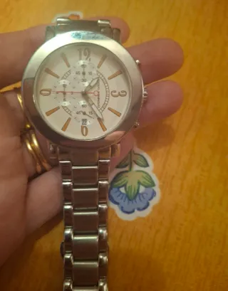 Reloj Adolfo Dominguez Plata y Blanco