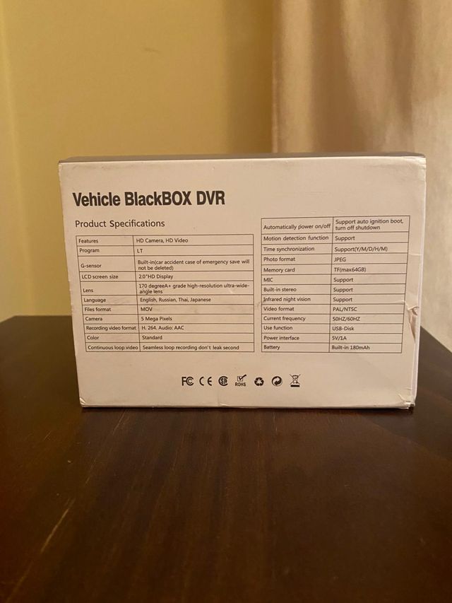 Cámara Coche 4K DVR Blackbox