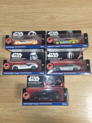 Coches Star Wars Racers (BB-8, Boba Fett, etc)