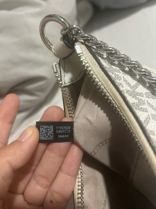 Bolso Michael Kors Blanco y Gris