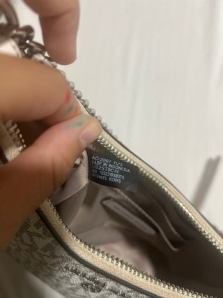 Bolso Michael Kors Blanco y Gris