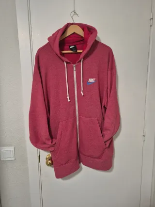 Sudadera Nike Roja Cremallera Vintage
