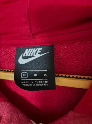 Sudadera Nike Roja Cremallera Vintage