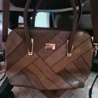 Bolso de piel patchwork