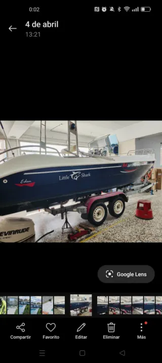 Embarcación Marinello con motor fueraborda 115 evi