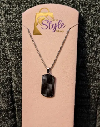 Collar estilo tag militar