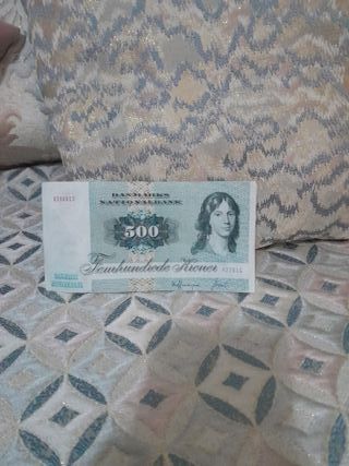 Billete 500 Kroner Dinamarca1972