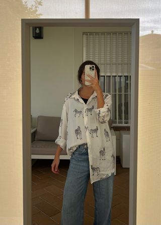 Camisa de cebras Zara 