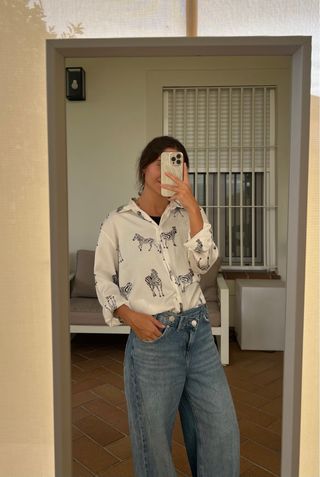 Camisa de cebras Zara 