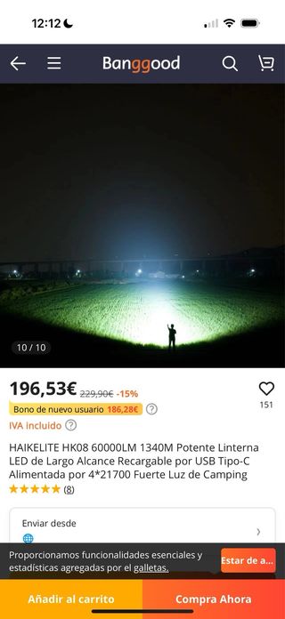 Linterna LED Alta potencia