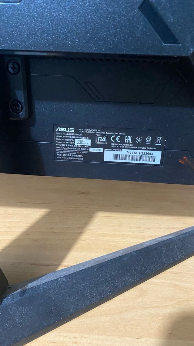 Monitor Asus TUF Gaming 27