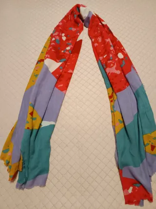 Pañuelo con  diseño abstracto Jo&Mr. Joe 72x188 cm