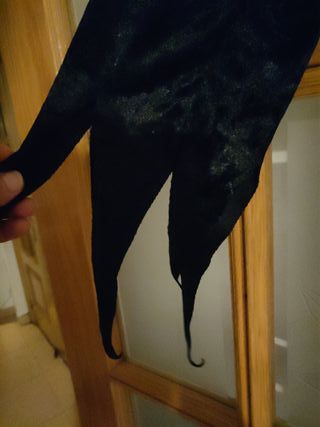 Vestido Bruja Terciopelo Negro Talla Única